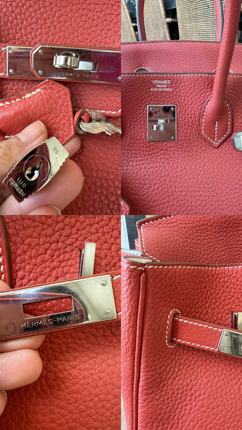 Hermes Birkin 35 togo bicolor