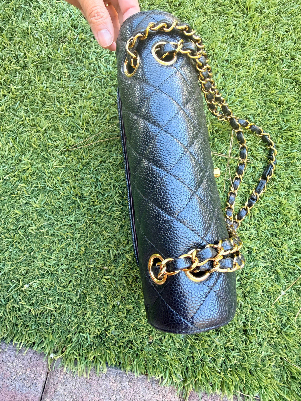 Chanel double flap caviar SMALL