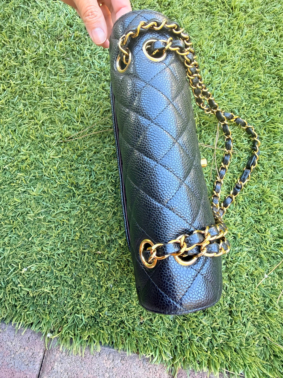 Chanel double flap caviar SMALL